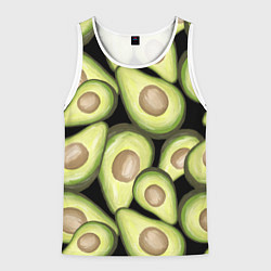 Мужская майка без рукавов Avocado background