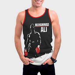 Майка-безрукавка мужская Muhammad Ali, цвет: 3D-красный — фото 2