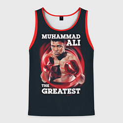 Майка-безрукавка мужская Muhammad Ali, цвет: 3D-красный