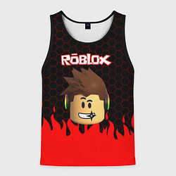 Майка-безрукавка мужская ROBLOX, цвет: 3D-черный