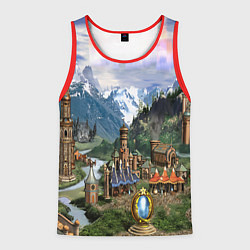 Майка-безрукавка мужская HEROES, цвет: 3D-красный