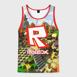 Майка-безрукавка мужская ROBLOX, цвет: 3D-красный