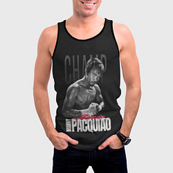 Майка-безрукавка мужская Manny Pacquiao, цвет: 3D-черный — фото 2