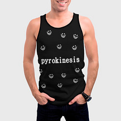 Майка-безрукавка мужская Pyrokinesis, цвет: 3D-черный — фото 2