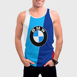 Майка-безрукавка мужская BMW, цвет: 3D-белый — фото 2
