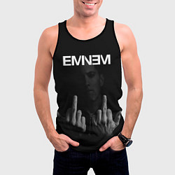 Майка-безрукавка мужская EMINEM, цвет: 3D-черный — фото 2