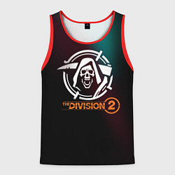 Майка-безрукавка мужская The Division 2 Logo, цвет: 3D-красный