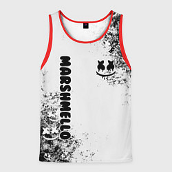 Майка-безрукавка мужская Marshmello, цвет: 3D-красный