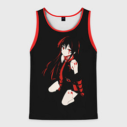 Майка-безрукавка мужская Anime Girl, цвет: 3D-красный