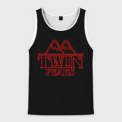 Майка-безрукавка мужская Twin Peaks, цвет: 3D-белый