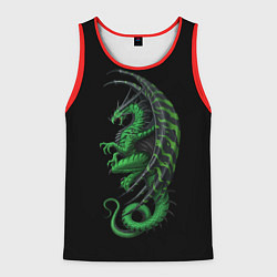 Майка-безрукавка мужская Green Dragon, цвет: 3D-красный