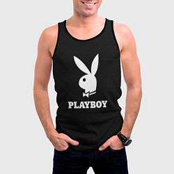 Майка-безрукавка мужская PLAYBOY, цвет: 3D-черный — фото 2