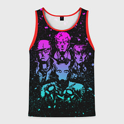 Майка-безрукавка мужская Приключения ДжоДжо, цвет: 3D-красный