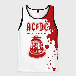 Майка-безрукавка мужская ACDC Back in Black, цвет: 3D-черный