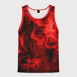 Мужская майка без рукавов Красный дым