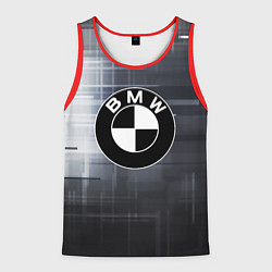 Майка-безрукавка мужская BMW, цвет: 3D-красный