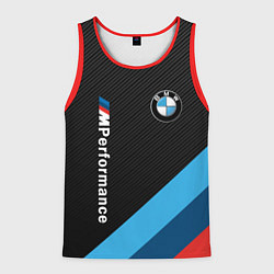 Майка-безрукавка мужская BMW M PERFORMANCE, цвет: 3D-красный