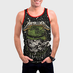 Майка-безрукавка мужская Metallica, цвет: 3D-красный — фото 2