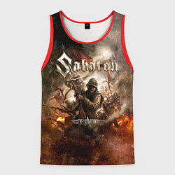 Майка-безрукавка мужская Sabaton, цвет: 3D-красный