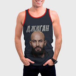 Майка-безрукавка мужская Джиган, цвет: 3D-красный — фото 2