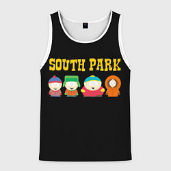 Майка-безрукавка мужская South Park, цвет: 3D-белый