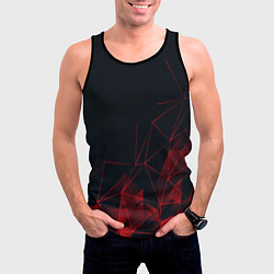 Майка-безрукавка мужская RED STRIPES, цвет: 3D-черный — фото 2