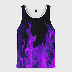 Мужская майка без рукавов ФИОЛЕТОВЫЙ ОГОНЬ