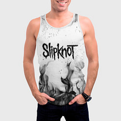 Майка-безрукавка мужская SLIPKNOT, цвет: 3D-белый — фото 2
