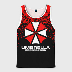 Майка-безрукавка мужская Umbrella Corporation, цвет: 3D-белый
