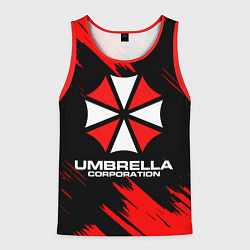 Майка-безрукавка мужская Umbrella Corporation, цвет: 3D-красный