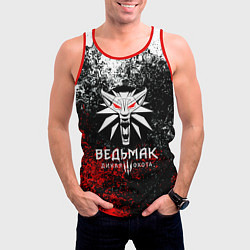 Майка-безрукавка мужская The Witcher 3, цвет: 3D-красный — фото 2