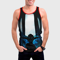 Майка-безрукавка мужская KIMETSU NO YAIBA, цвет: 3D-красный — фото 2