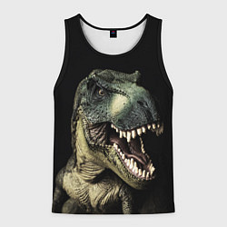 Майка-безрукавка мужская Динозавр T-Rex, цвет: 3D-черный