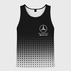 Майка-безрукавка мужская Mercedes-Benz, цвет: 3D-черный