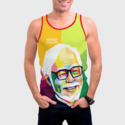 Майка-безрукавка мужская Hayao Miyazaki, цвет: 3D-красный — фото 2