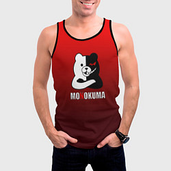 Майка-безрукавка мужская Monokuma, цвет: 3D-черный — фото 2