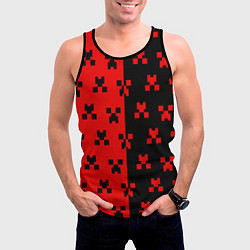 Майка-безрукавка мужская MINECRAFT CREEPER, цвет: 3D-черный — фото 2