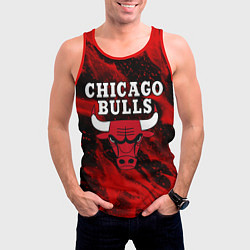 Майка-безрукавка мужская CHICAGO BULLS, цвет: 3D-красный — фото 2