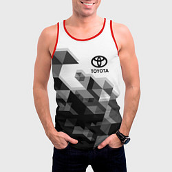 Майка-безрукавка мужская TOYOTA, цвет: 3D-красный — фото 2