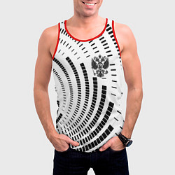 Майка-безрукавка мужская Россия, цвет: 3D-красный — фото 2