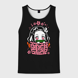 Майка-безрукавка мужская KIMETSU NO YAIBA NEZUKO, цвет: 3D-черный