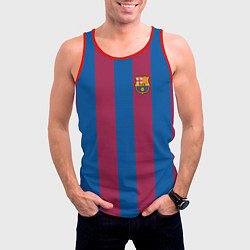 Майка-безрукавка мужская FC Barcelona 2021, цвет: 3D-красный — фото 2