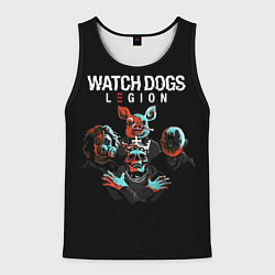 Майка-безрукавка мужская Watch Dogs Legion, цвет: 3D-черный