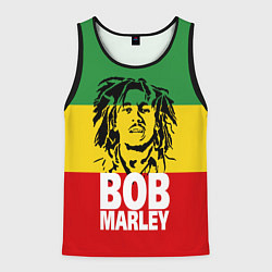 Майка-безрукавка мужская Bob Marley, цвет: 3D-черный