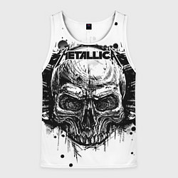 Майка-безрукавка мужская Metallica, цвет: 3D-белый