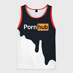 Майка-безрукавка мужская Pornhub, цвет: 3D-красный