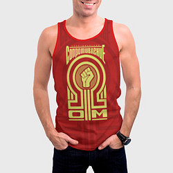 Майка-безрукавка мужская Электрическое сопротивление, цвет: 3D-красный — фото 2