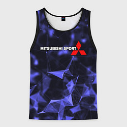 Майка-безрукавка мужская MITSUBISHI, цвет: 3D-черный