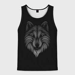 Майка-безрукавка мужская Wolf, цвет: 3D-черный