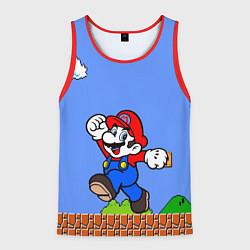 Майка-безрукавка мужская Mario, цвет: 3D-красный